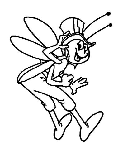 Flying Flip  Coloring Page